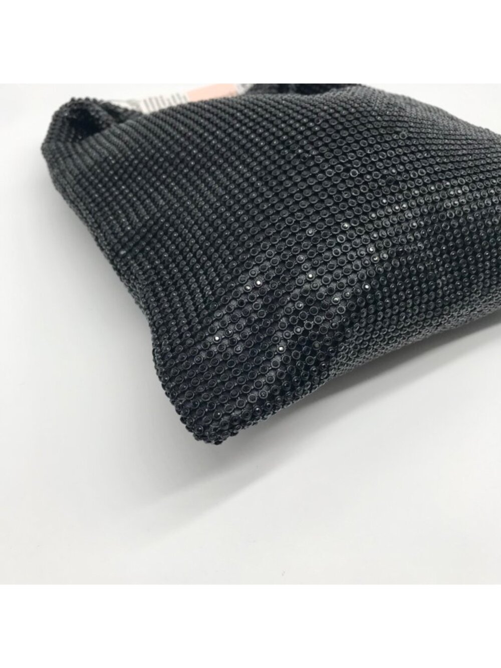 Aqua Black Rhinestone Mesh Tote Bag - Picture 6 of 11